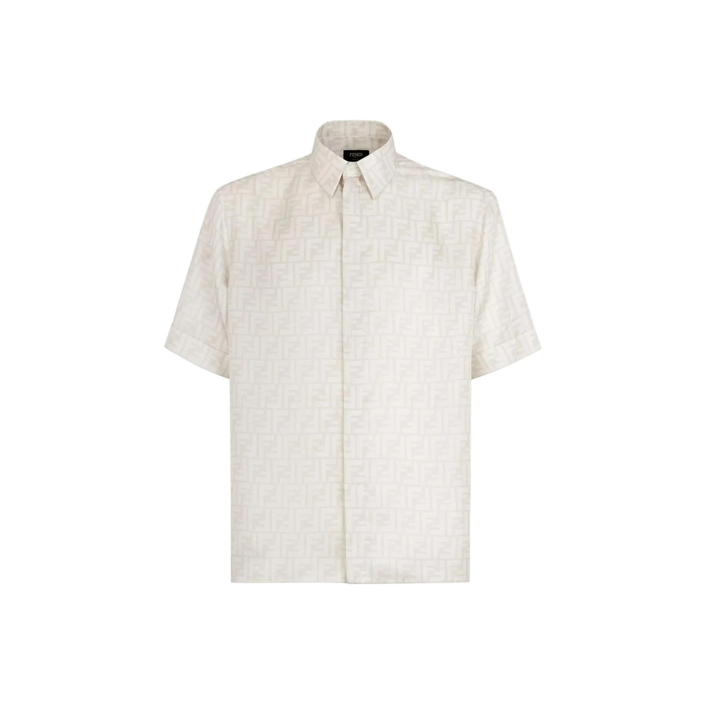 FENDI Allover Logo Printed Buttoned Shirt