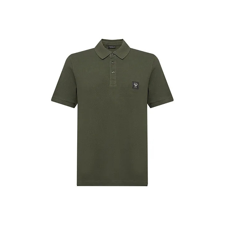 EMPORIO ARMANI SS24 Polo Shirt Men's Army Green