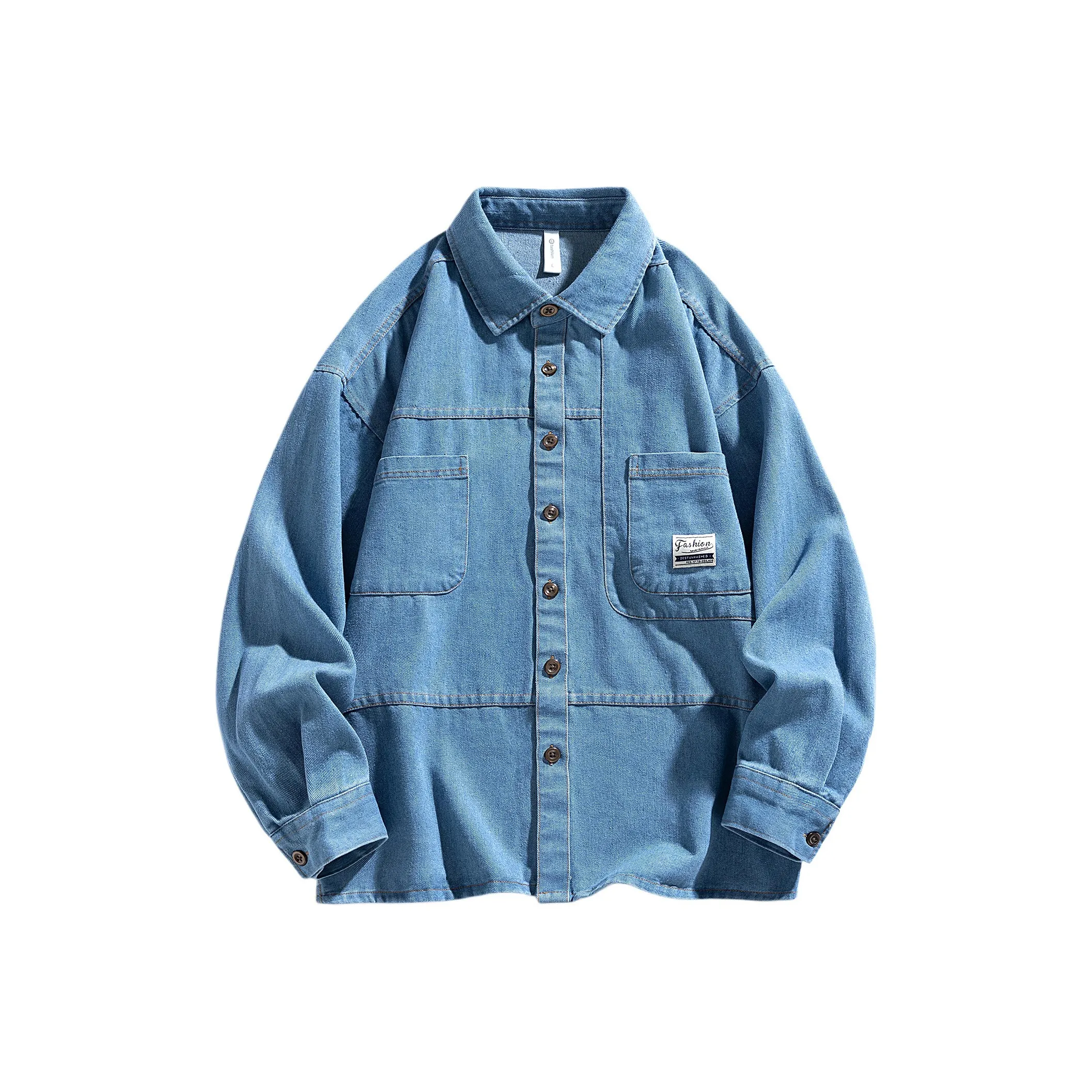 METE WHALE MT Shirt Unisex Light Blue