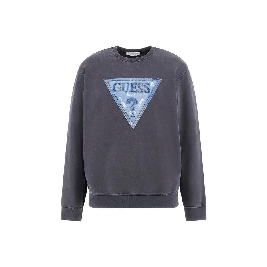 GUESS Sweatshirt Men's Blue Gray