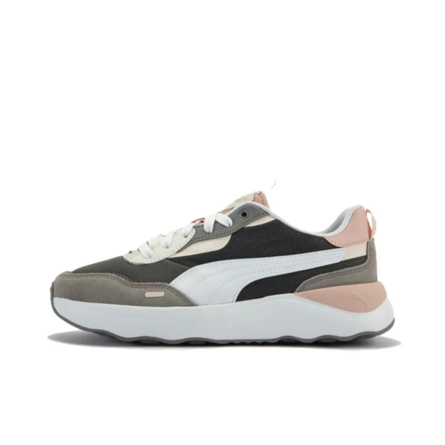 PUMA Runtamed Collection Устойчивые к истиранию амортизаторы Низкий топ Повседневные беговые кроссовки Женские Серый