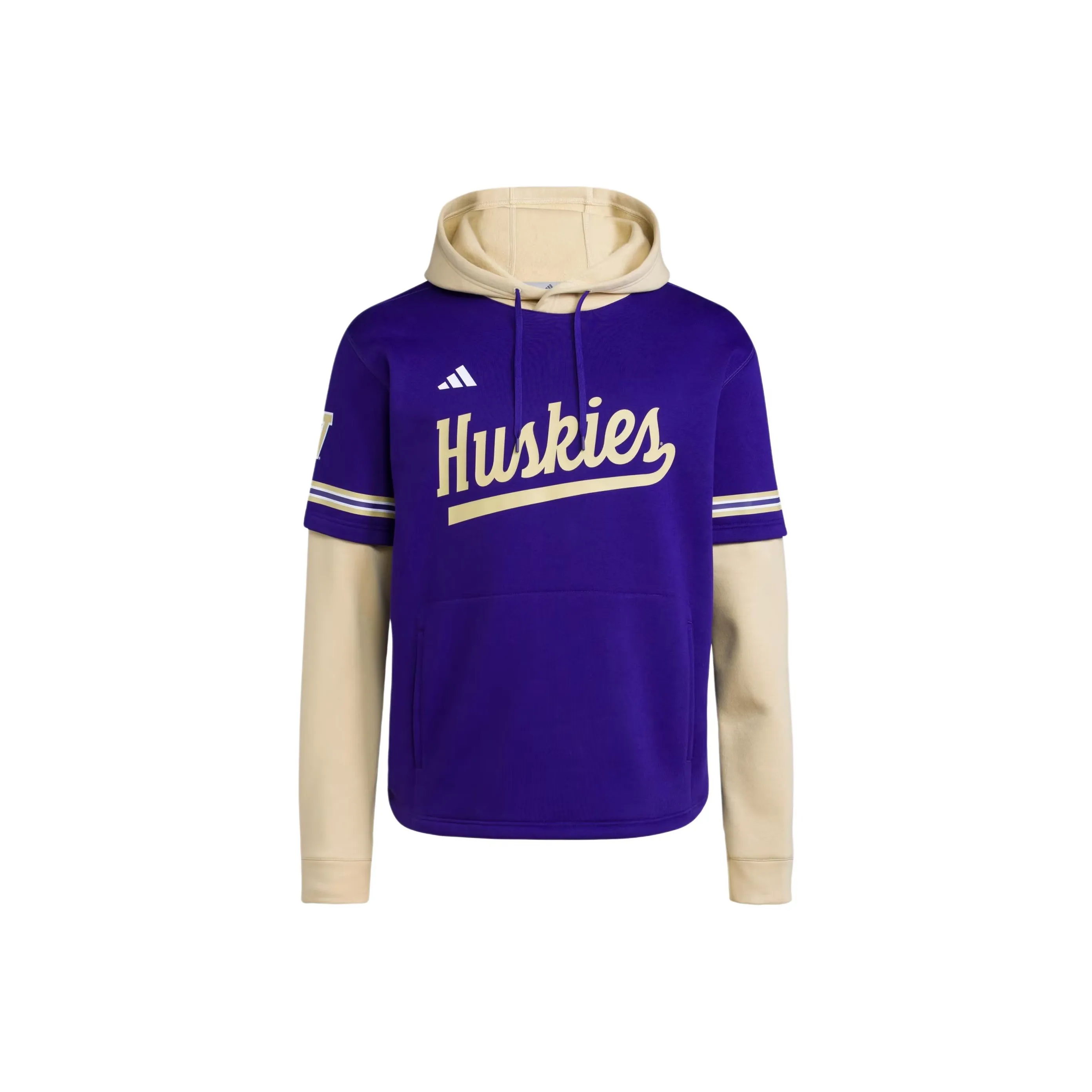 Adidas Free Shipping With AdiClub Washington Huskies Hooded Jersey