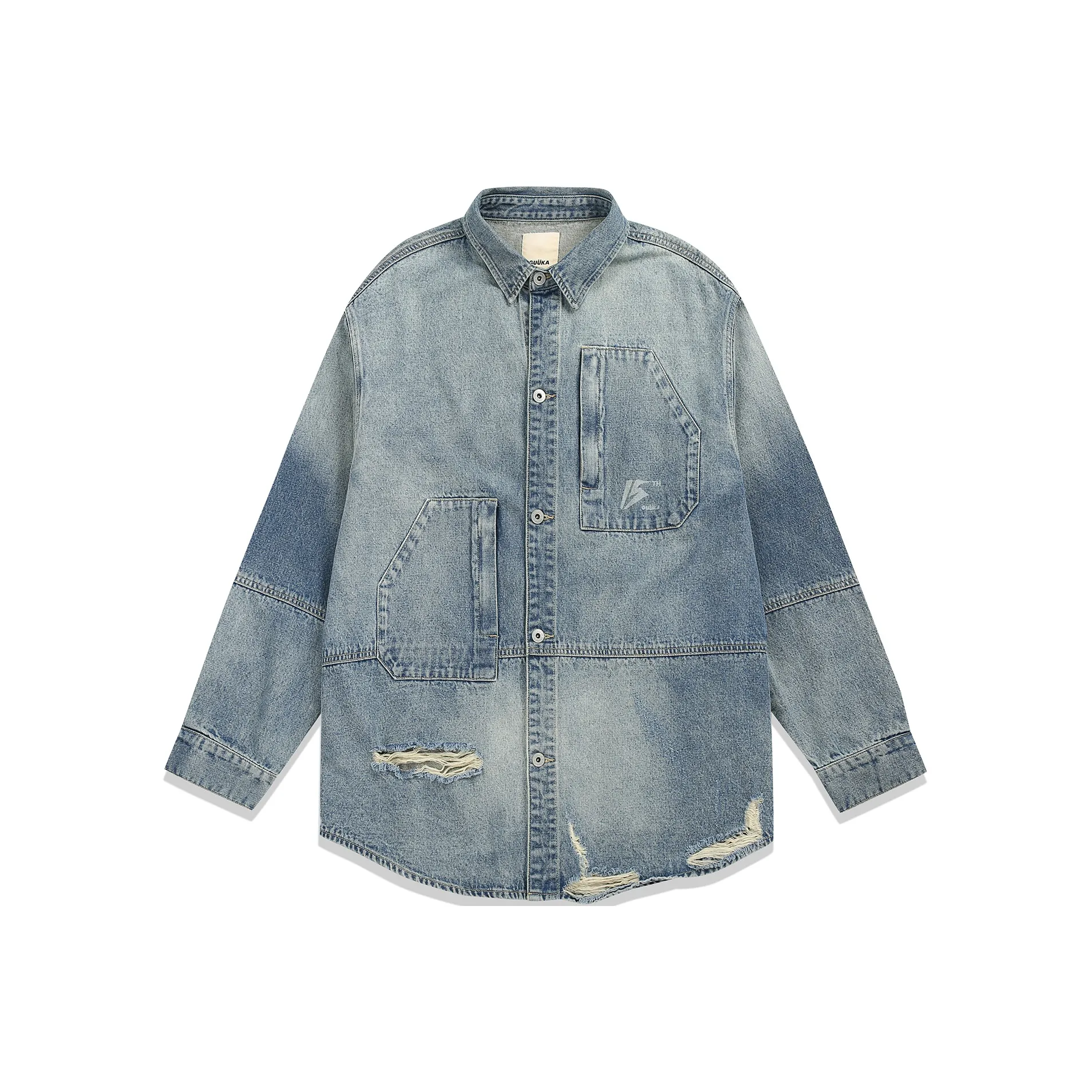 Guuka Синий Мужская Рубашка