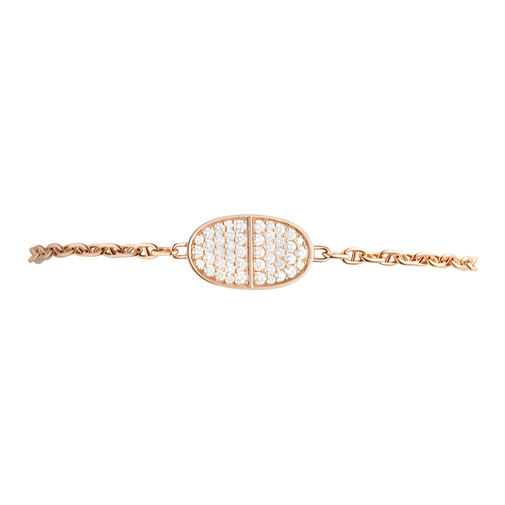 HERMES Chaine D'ancre Verso Gloves Women's Gold