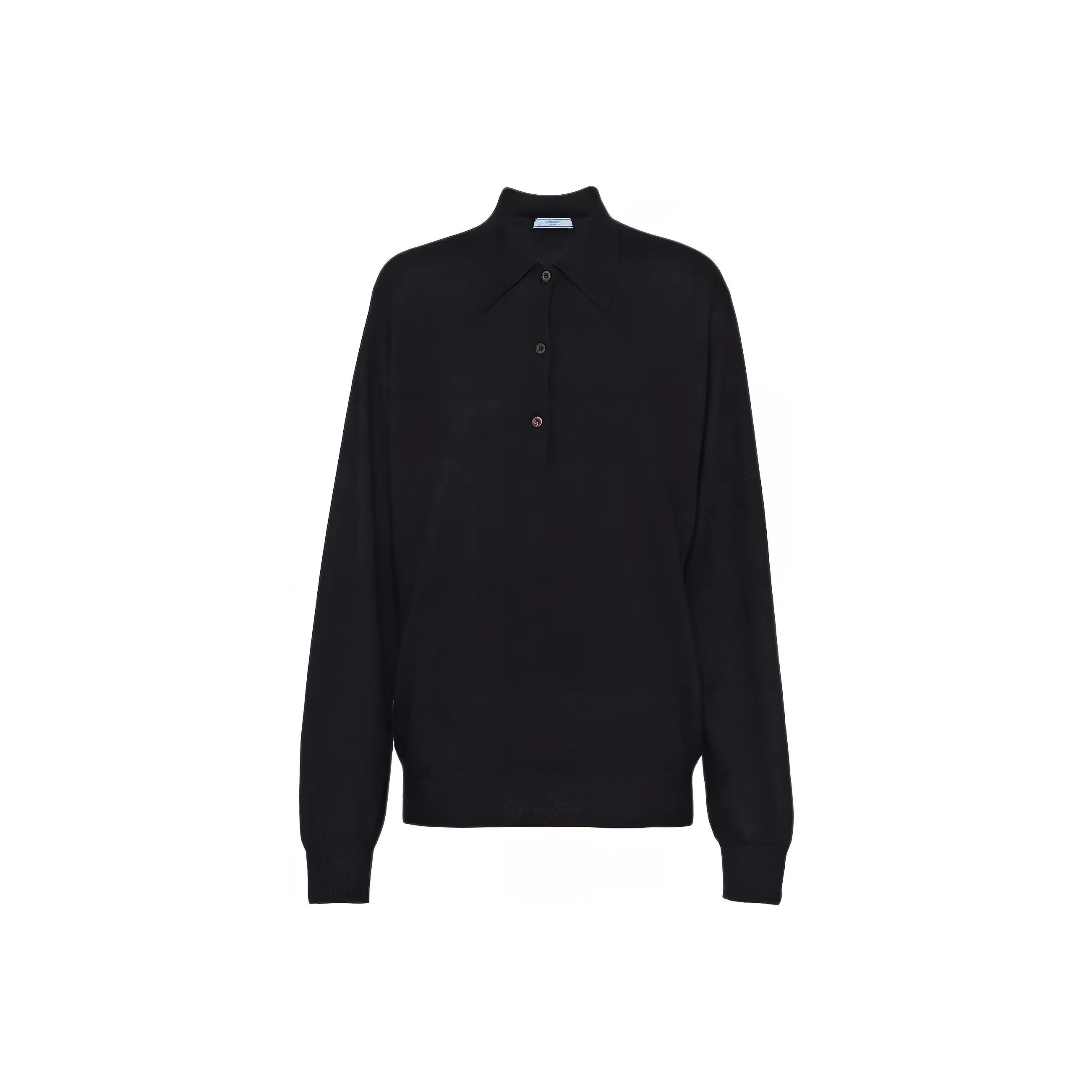 PRADA Long sleeve Cashmere Polo Shirt