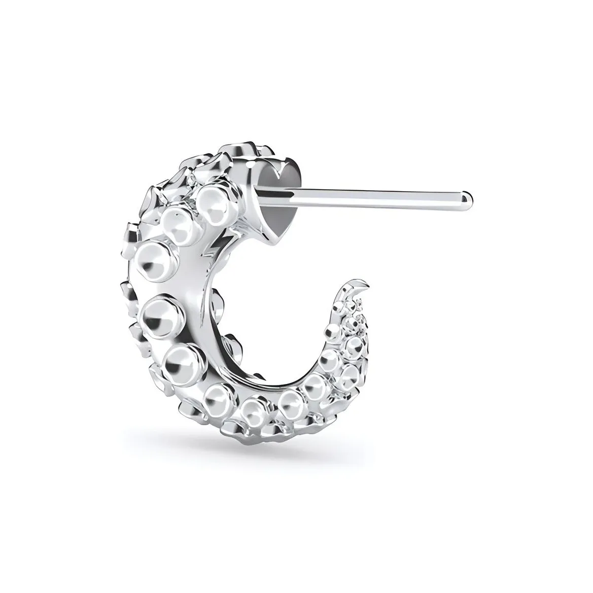 YURITAN Сплав Серьги-гвоздики Серебро Унисекс