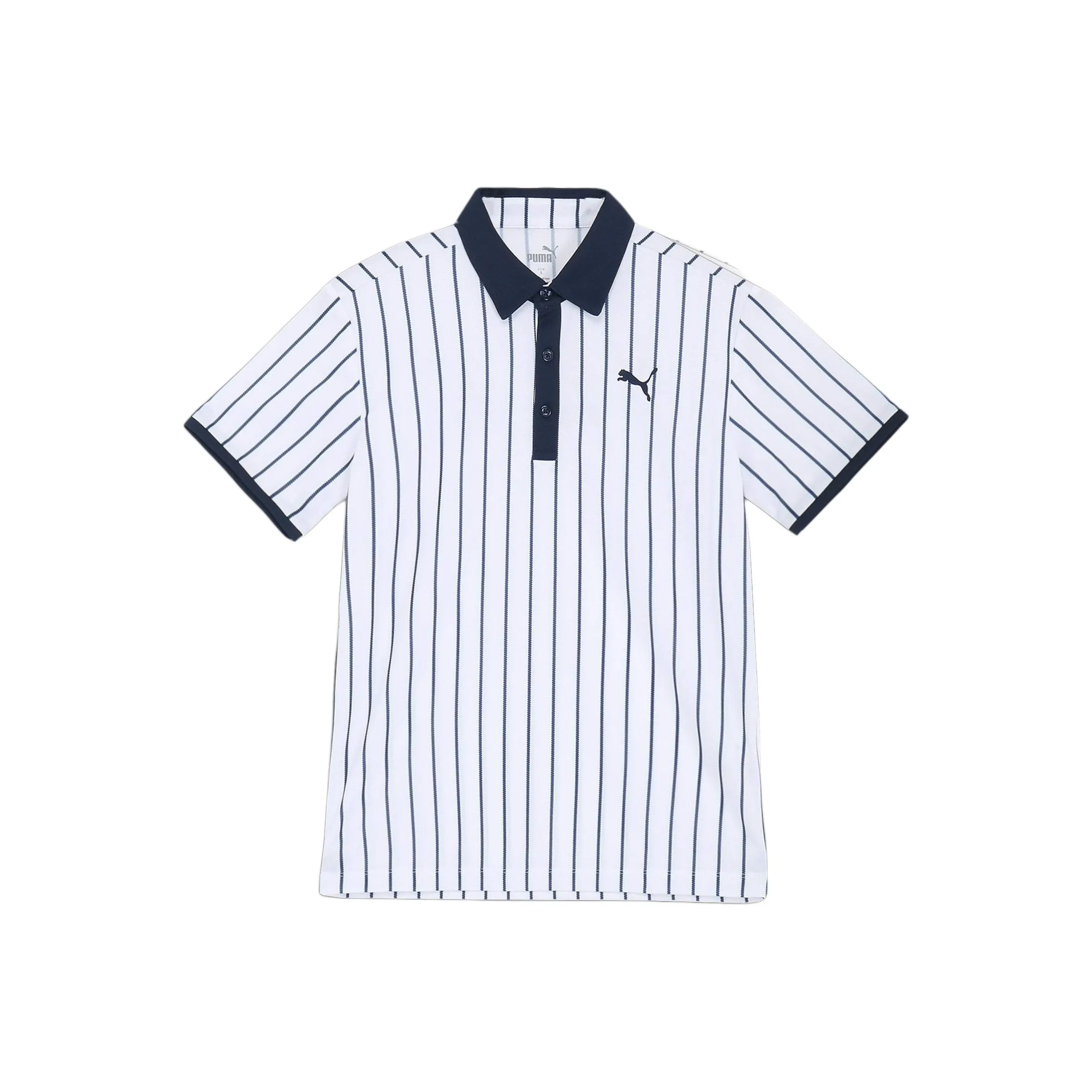 PUMA AOP Белая Мужская Рубашка с Коротким Рукавом