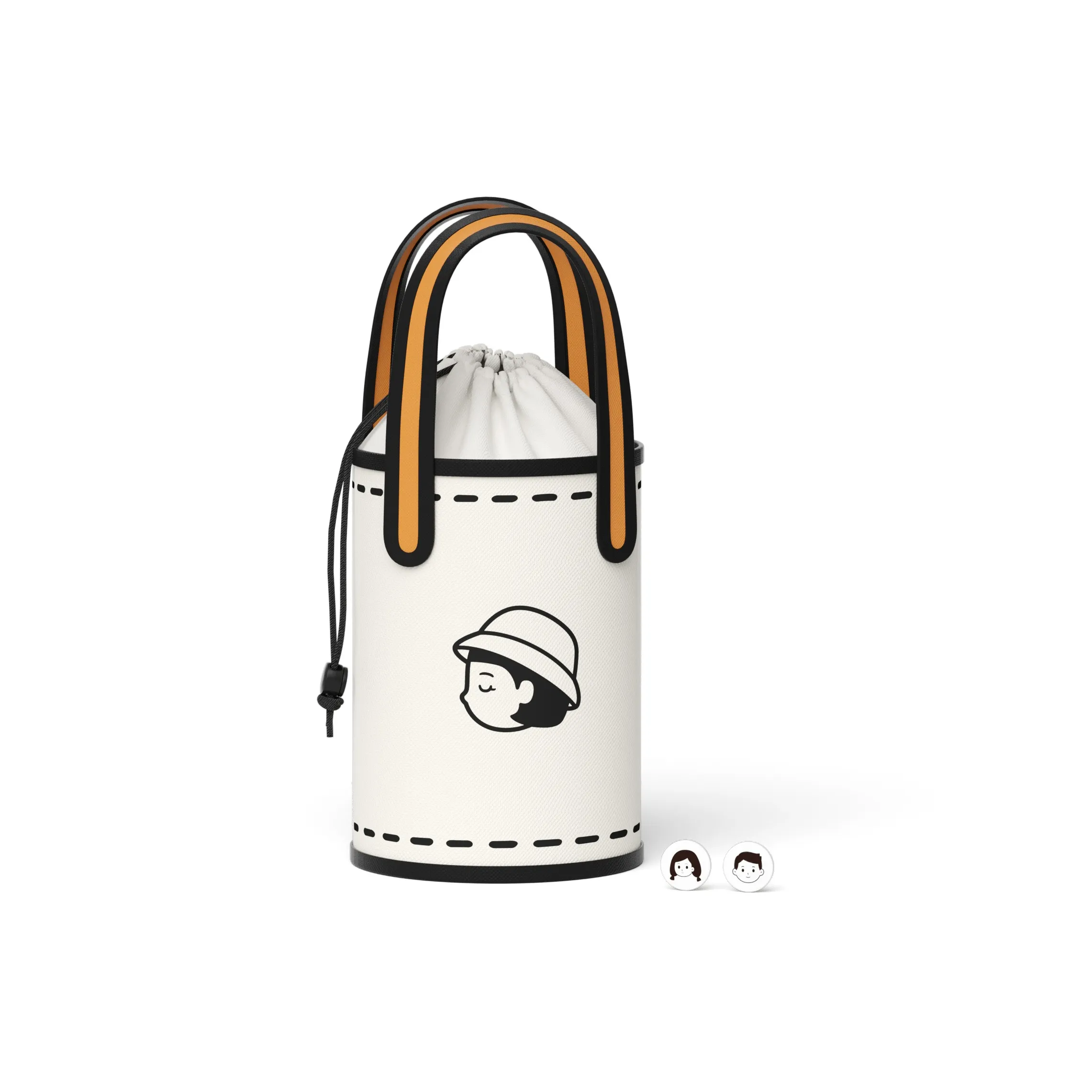 Zowoki Полиэстер Сумка через плечо Сумка Обычная Унисекс Белая