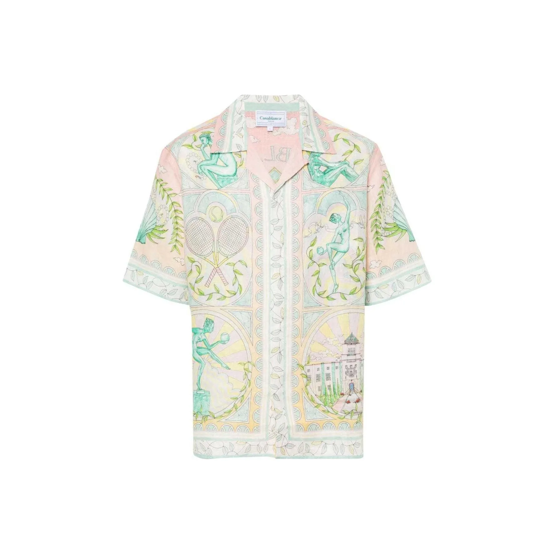 CASABLANCA Vase print Linen Shirt