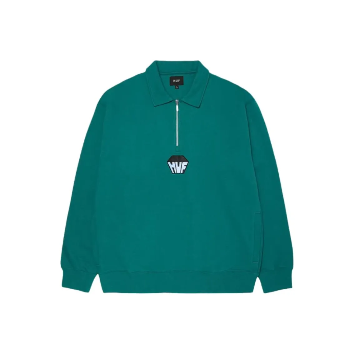 HUF Big Block 1/4 Zip Polo Shirt