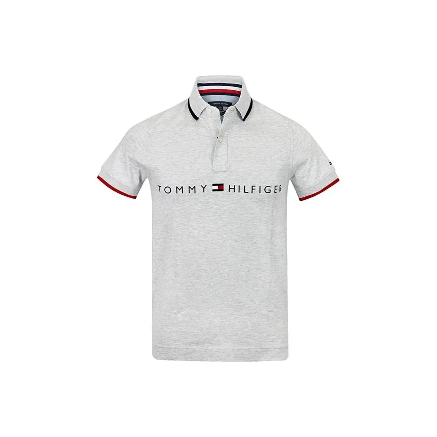 Tommy Hilfiger Polo Мужское Светло-Серое