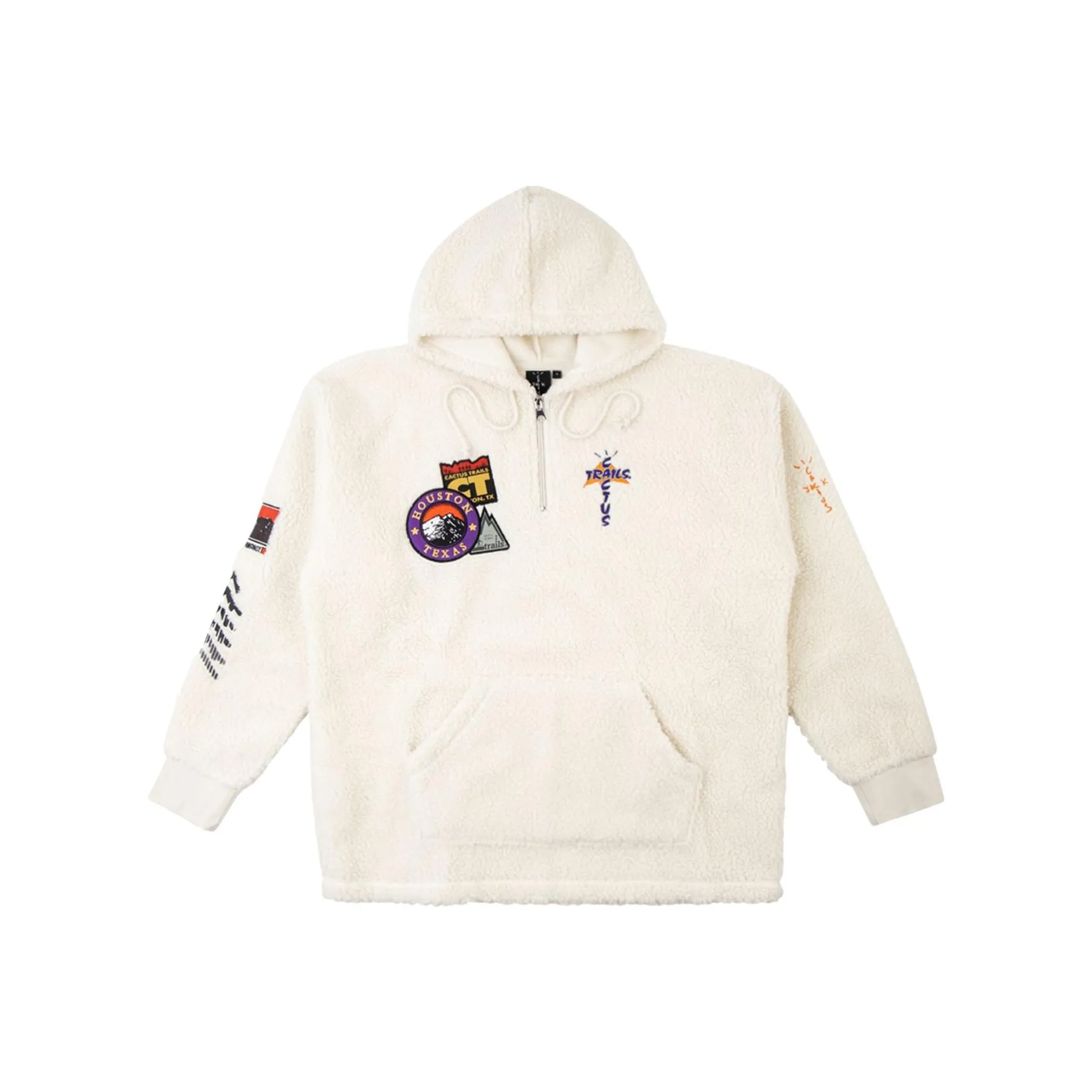 Travis Scott Свитшот Мужской Молочно-белый