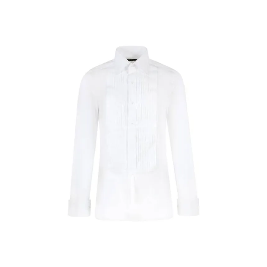 TOM FORD Pintuck Poplin Shirt