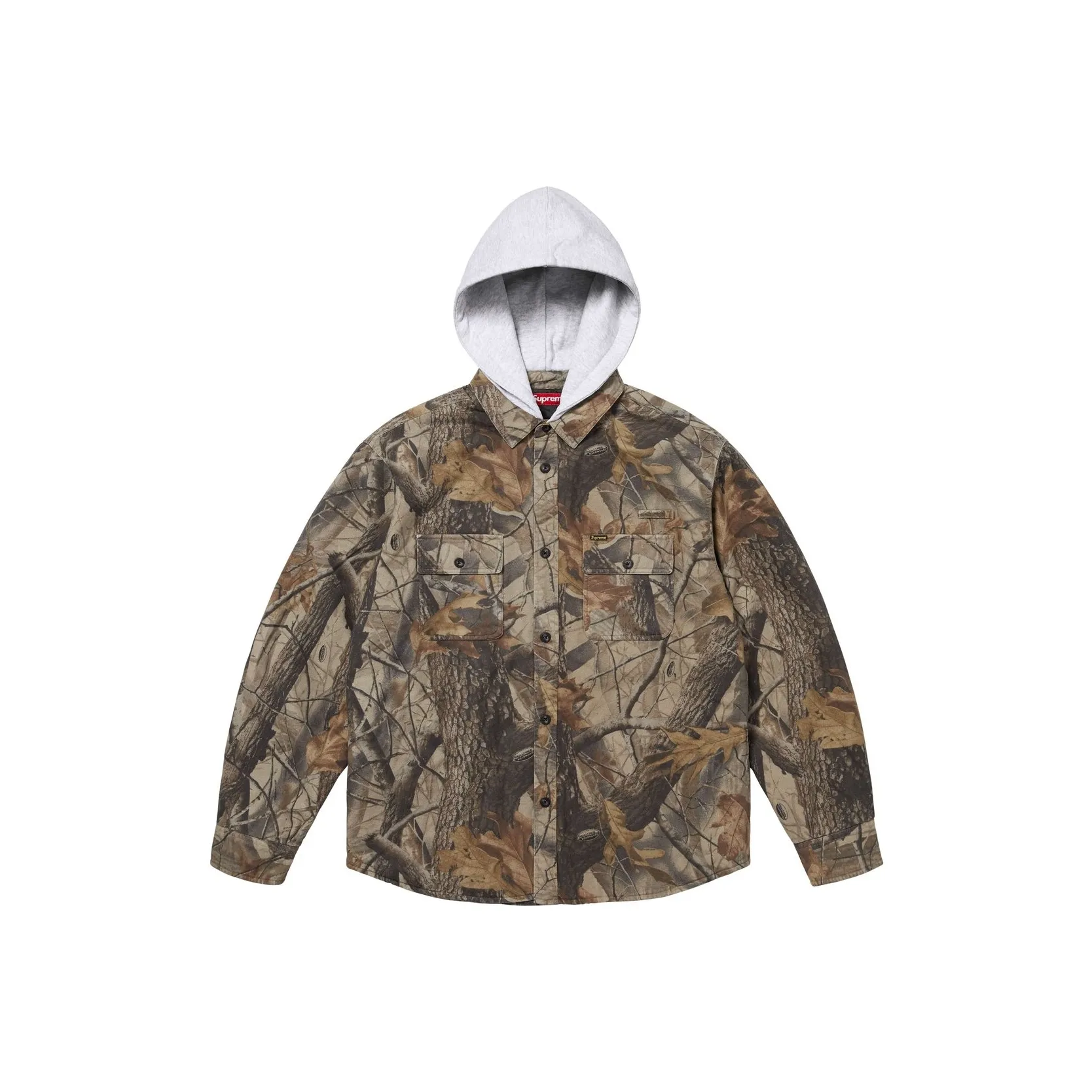Supreme Quilted Lined Hooded Flannel Kenzo shirt
