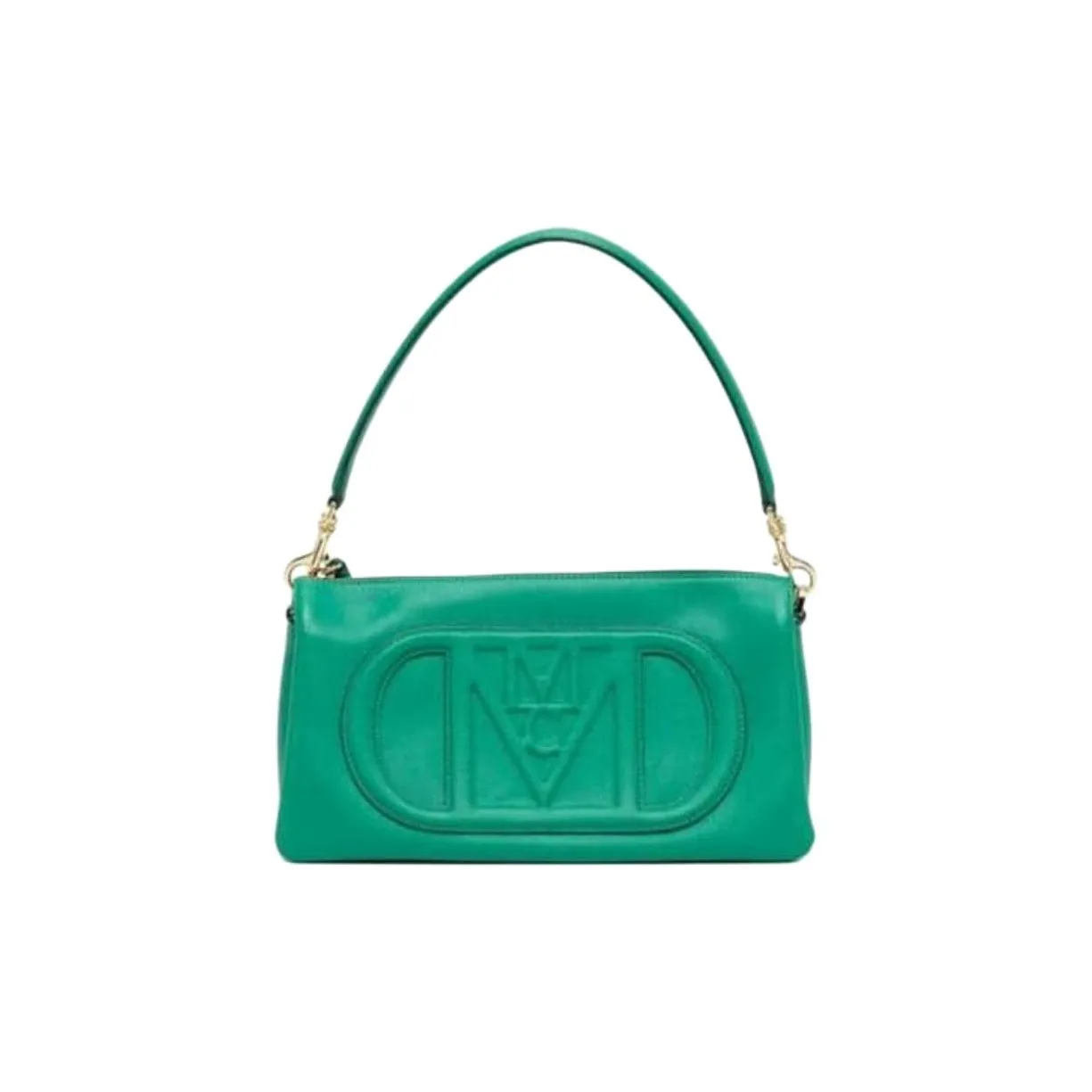 MCM Коровья кожа Через плечо Одно плечо Сумка Маленькая Женская Зеленая