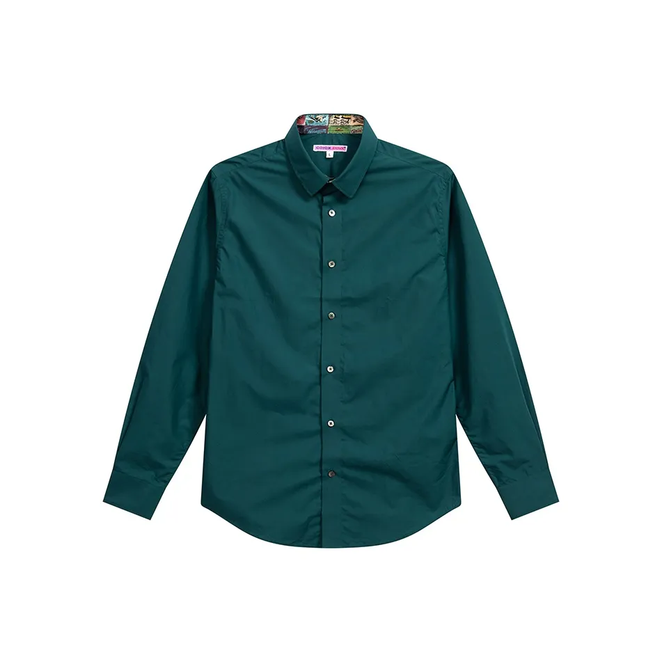 COTON DOUX Рубашка Мода Французский 100% Хлопок Бизнес Повседневный Стиль Мужской Мужской