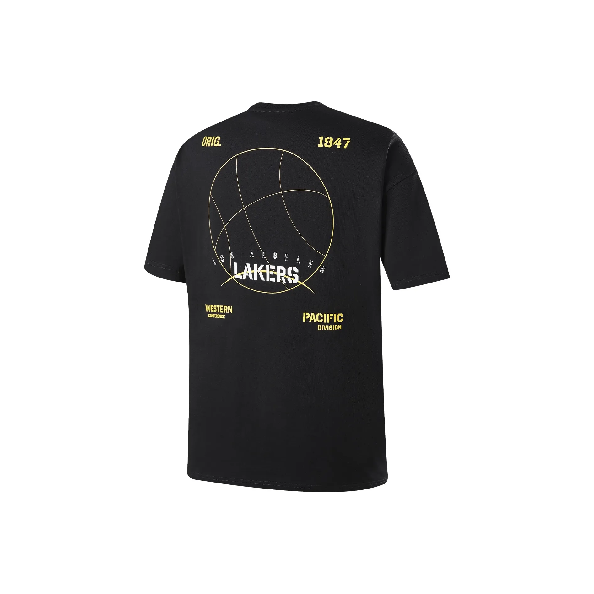 NBA Los Angeles Lakers Team Culture Collection T Shirt Unisex Black
