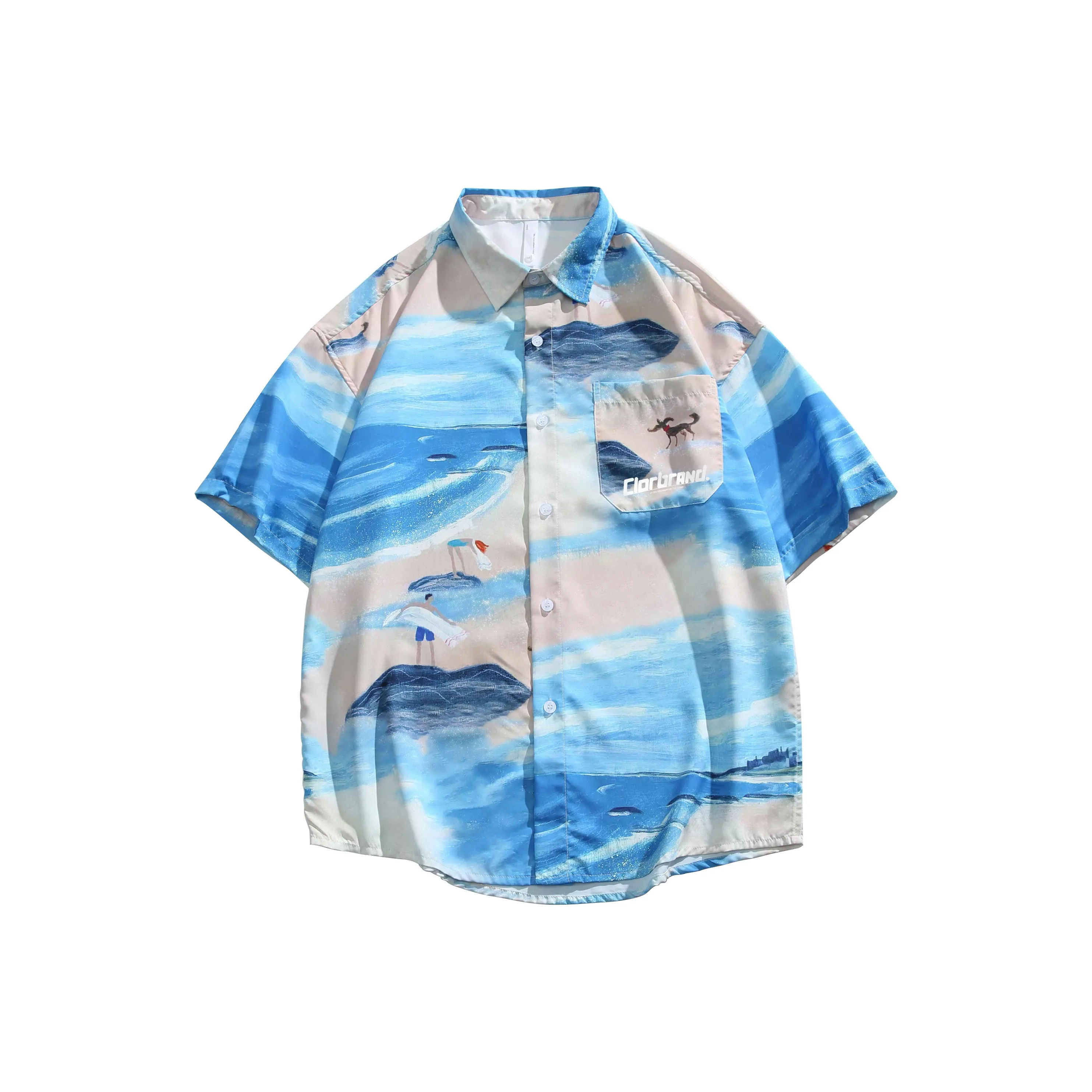 CLOR Пляж Океанический Унисекс Рубашки