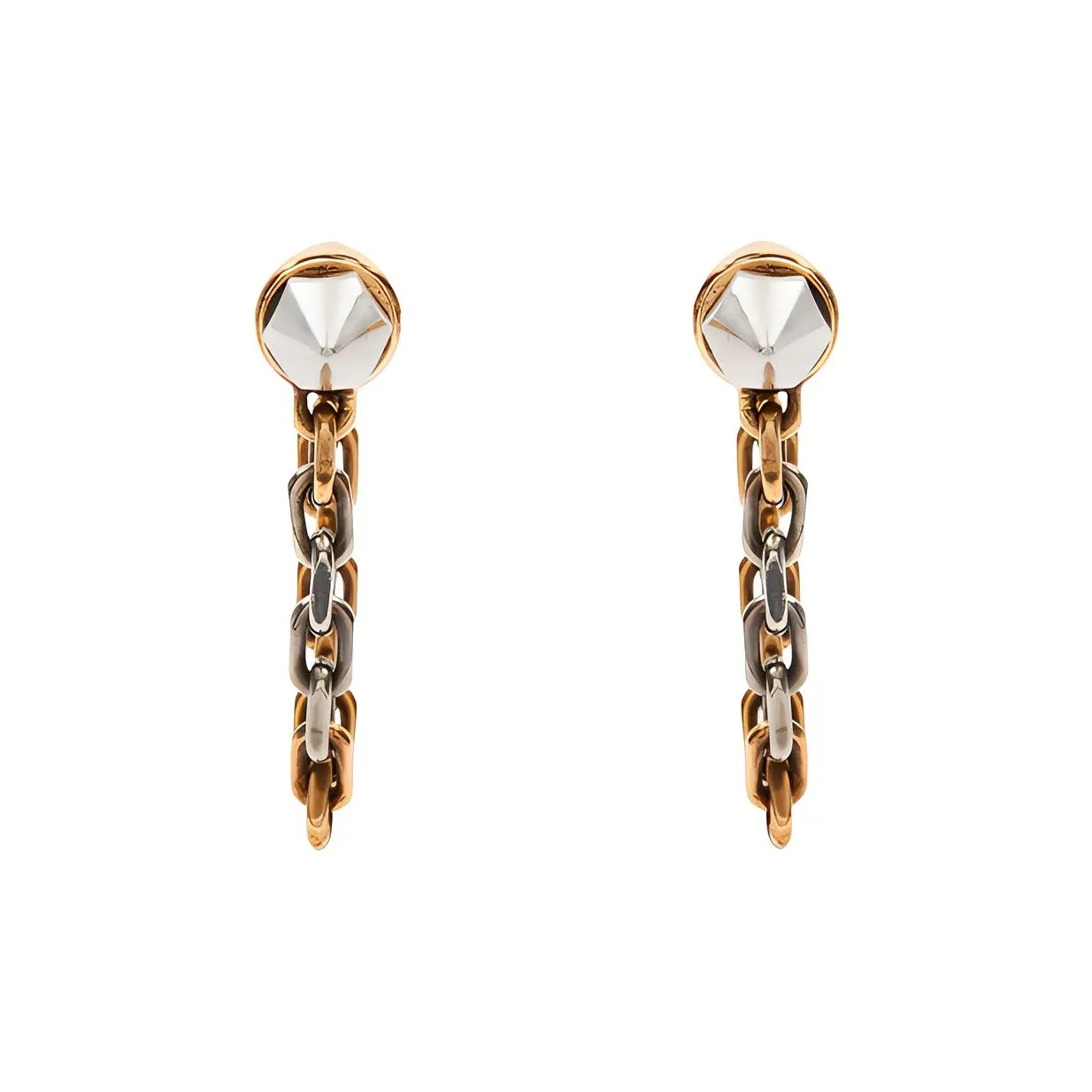 Серьги-кольца Alexander McQueen Унисекс Золото