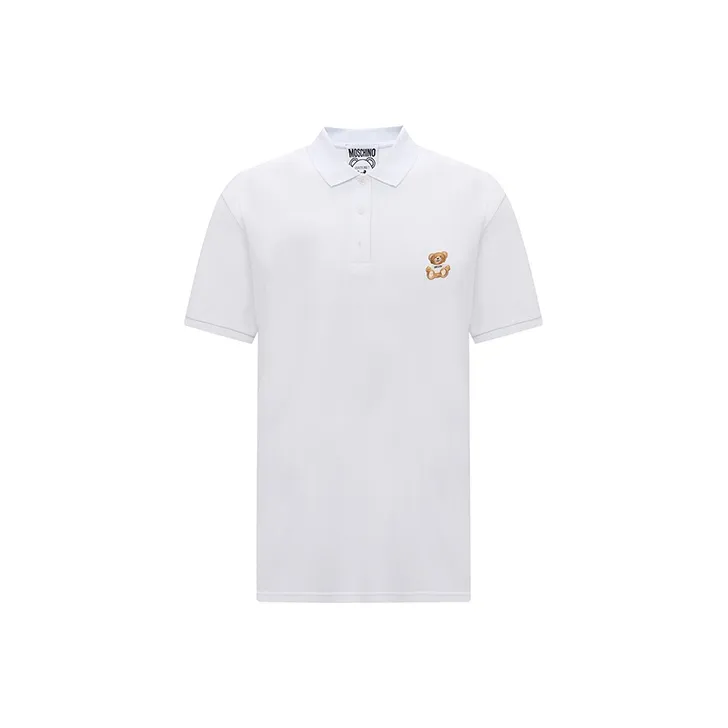 MOSCHINO SS24 Polo Shirt Men's White