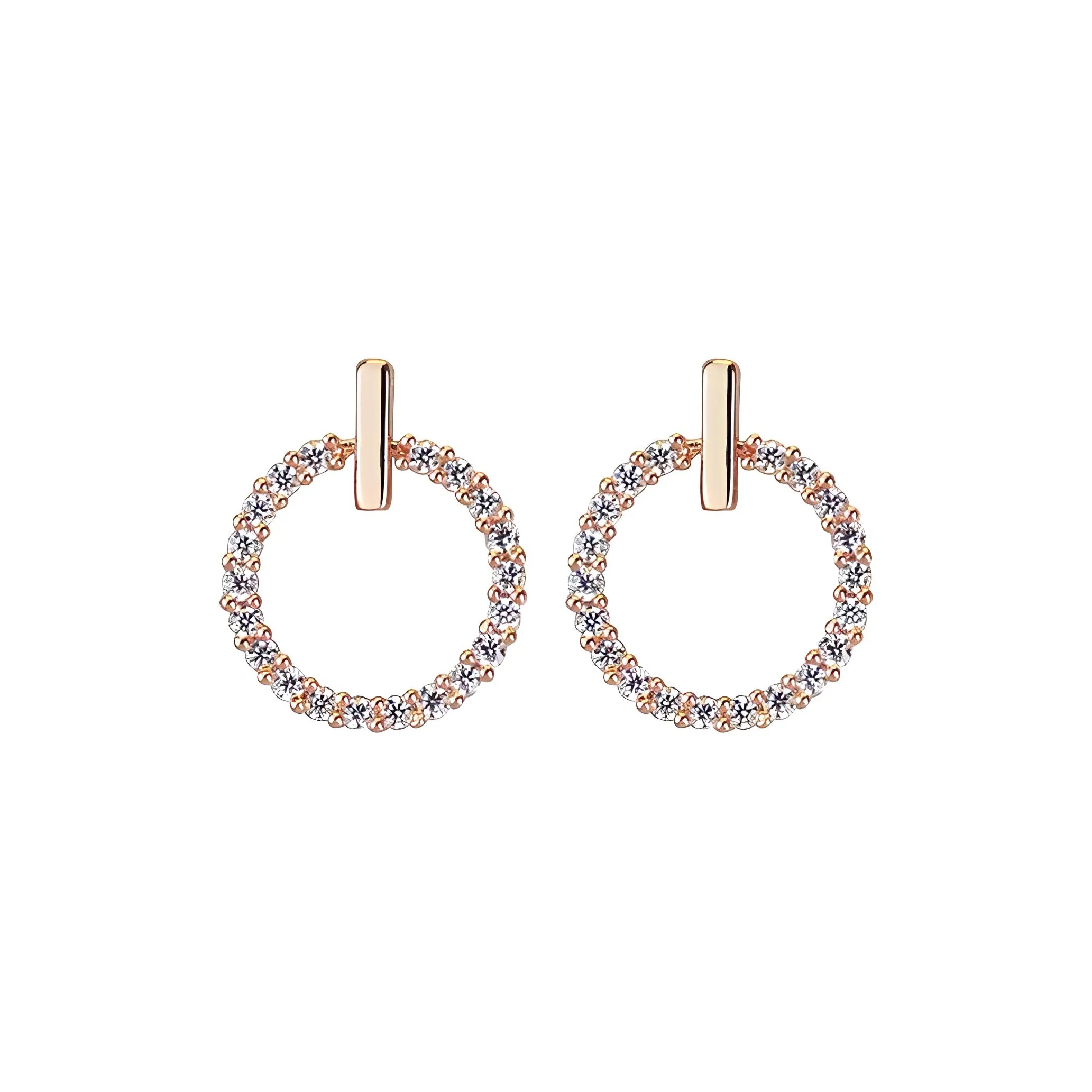 Серьги-гвоздики из серебра S925 WEST ISLAND женские