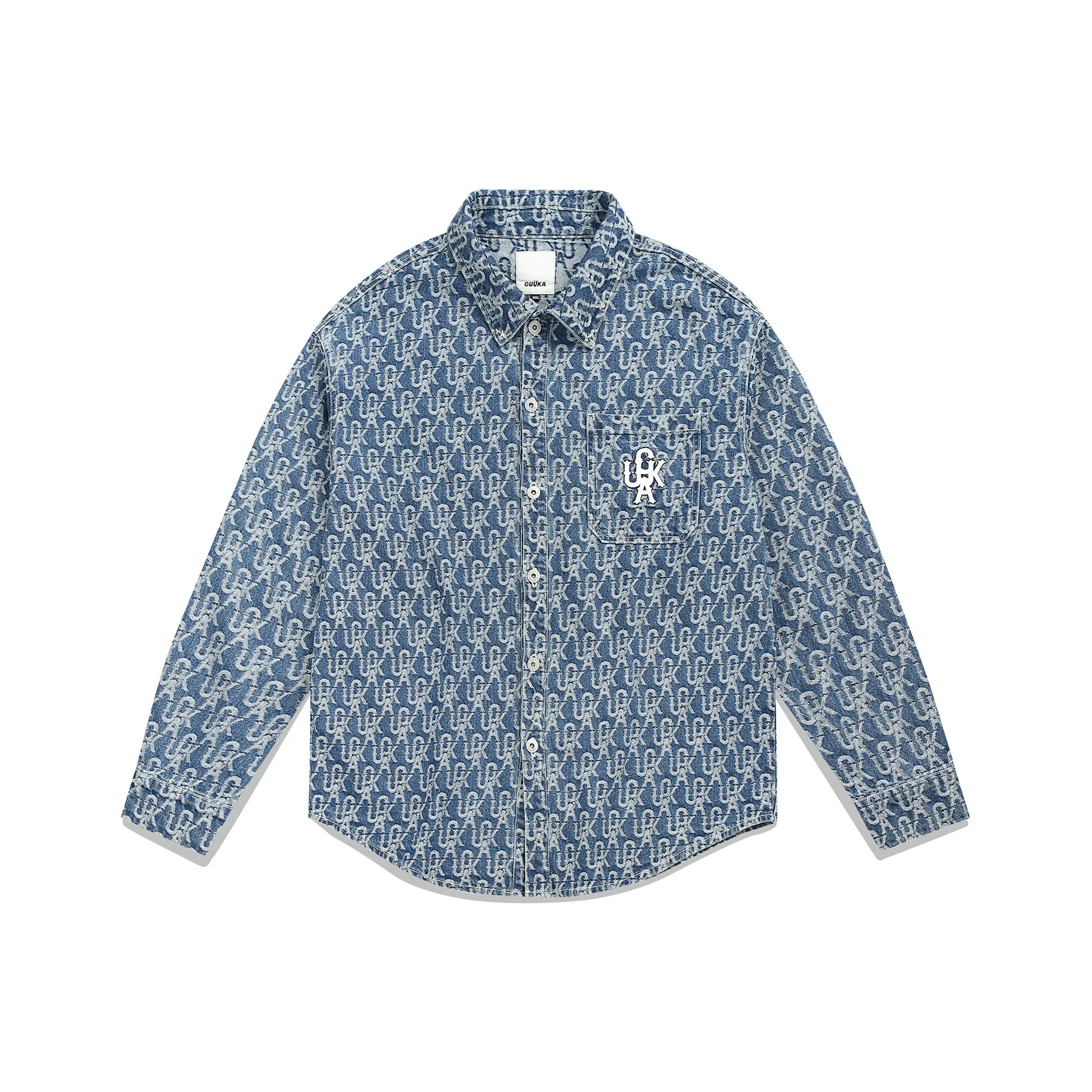 Guuka Shirts Unisex Denim Blue