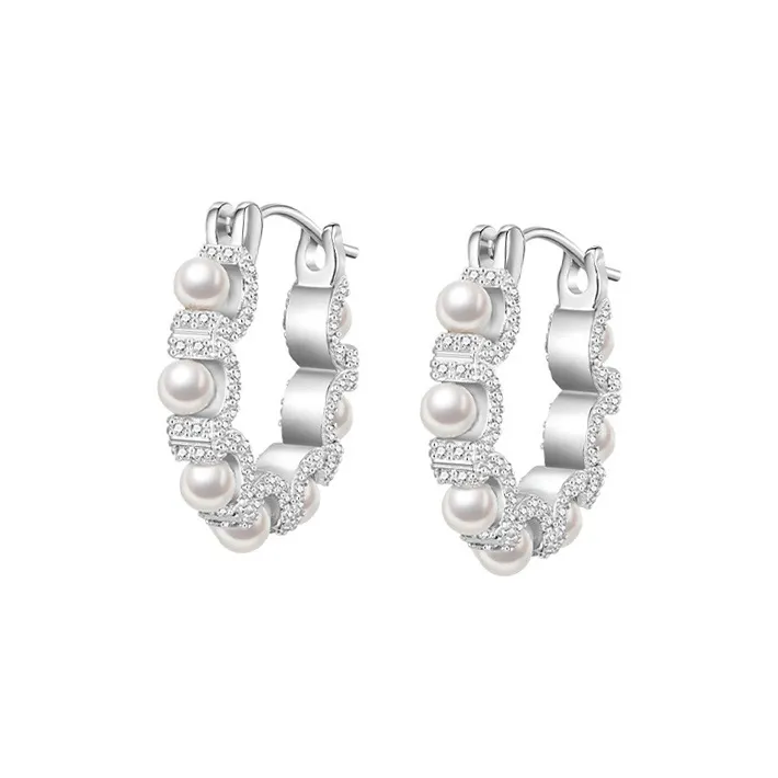 LIBI Медный сплав Жемчужная раковина Серьги для женщин