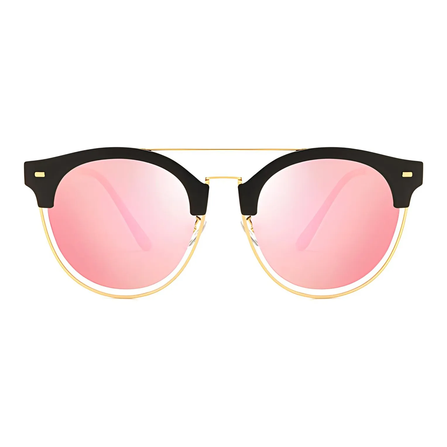 MUZU TR/Memory Plastic Round Sunglasses Women's