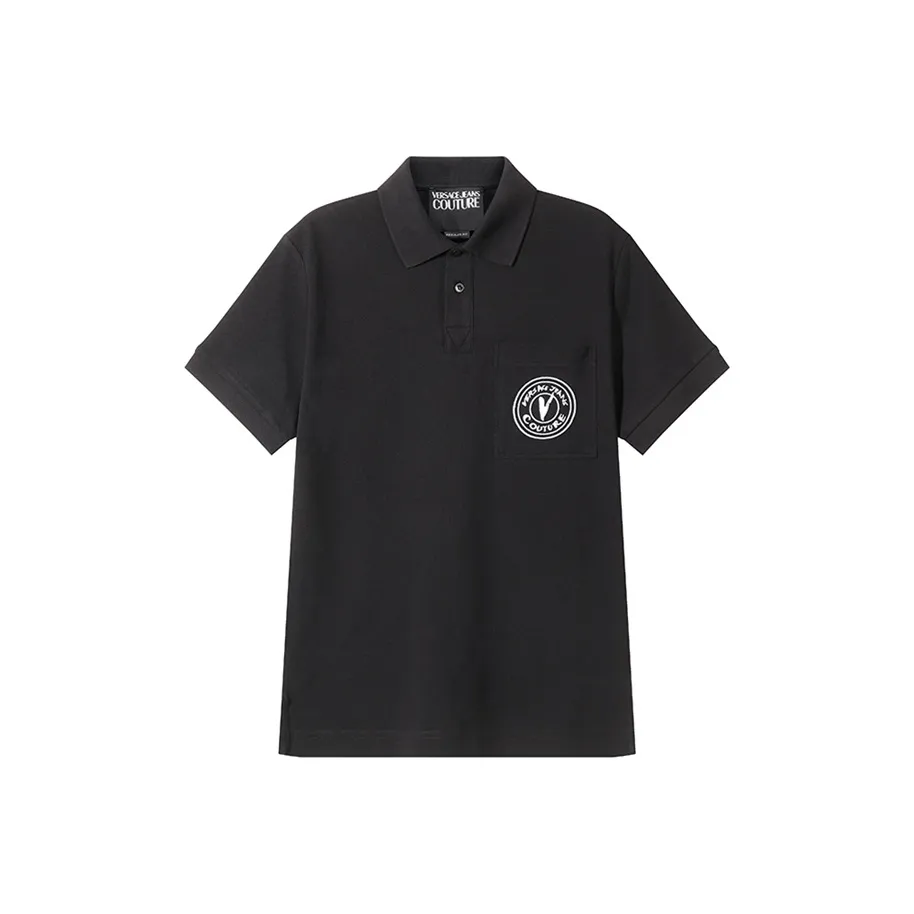 VERSACE JEANS COUTURE Logo Patch Polo Shirt