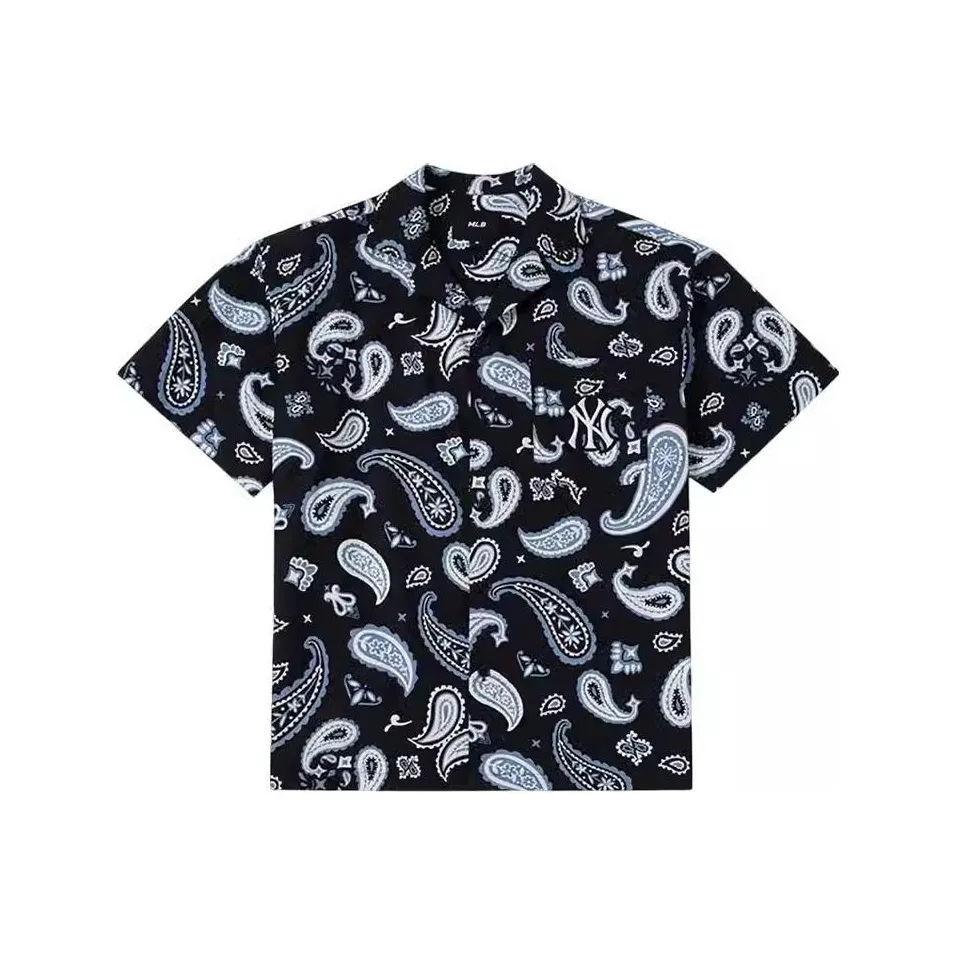 MLB Cashew Flowers Черные Унисекс Рубашки