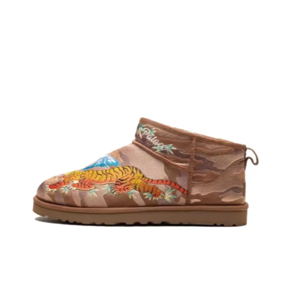 PALACE x UGG CLASSIC ULTRA MINI Термостойкий Короткий Снегобут Унисекс Коричневый