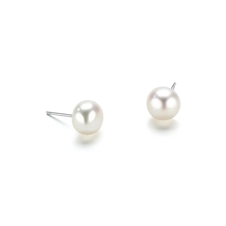 Ancient Jewelry Pearl Stud Earrings Women's