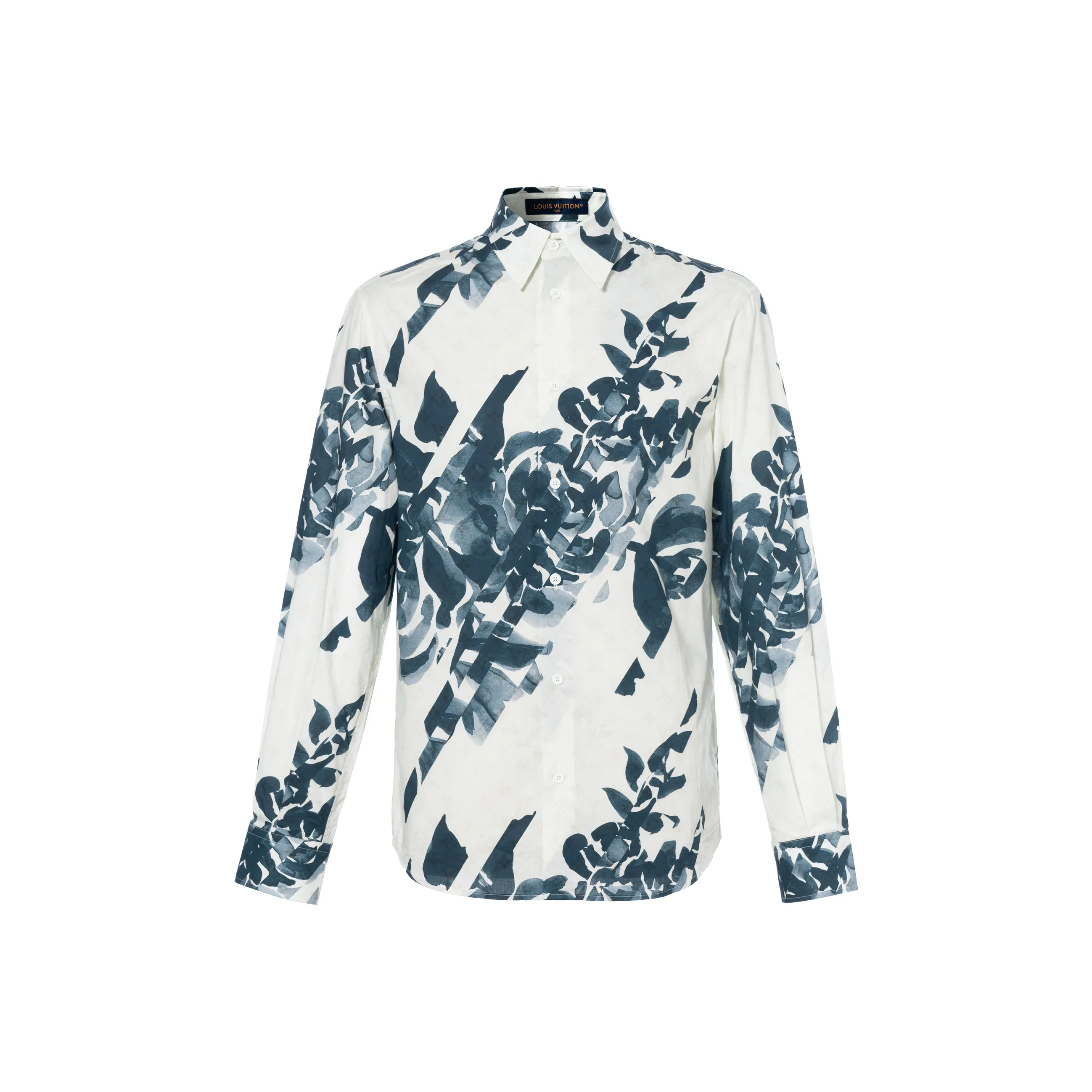 LOUIS VUITTON Long Sleeved Printed Cotton Shirt