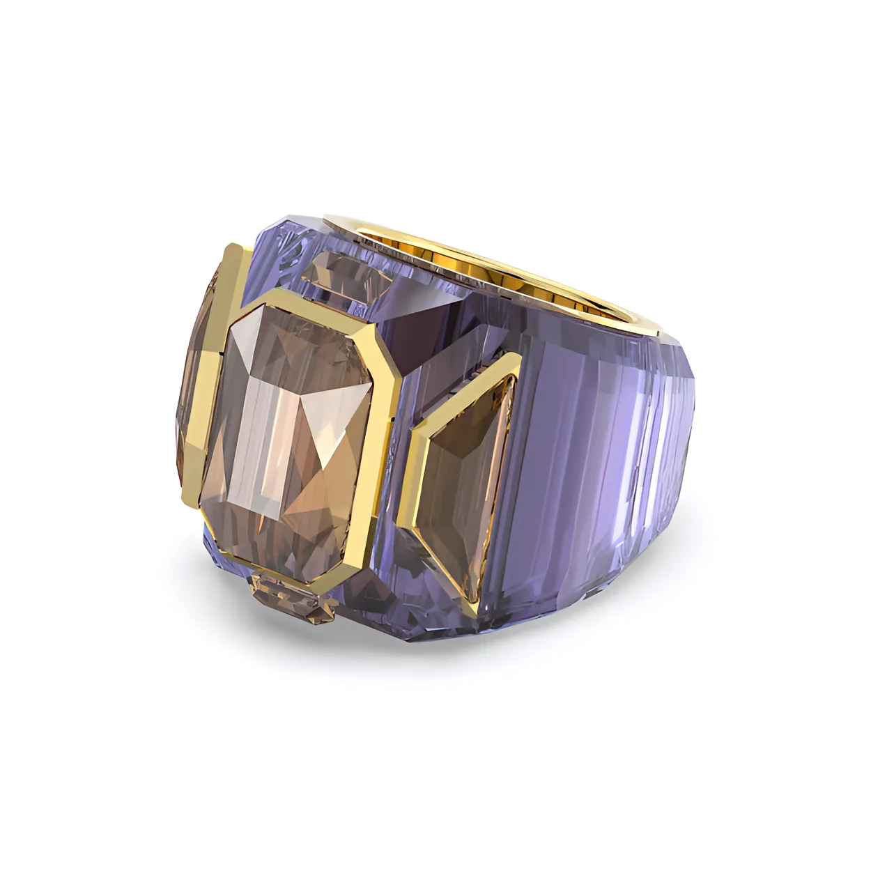 Swarovski Chroma Сплав Кольца Женские Фиолетовый