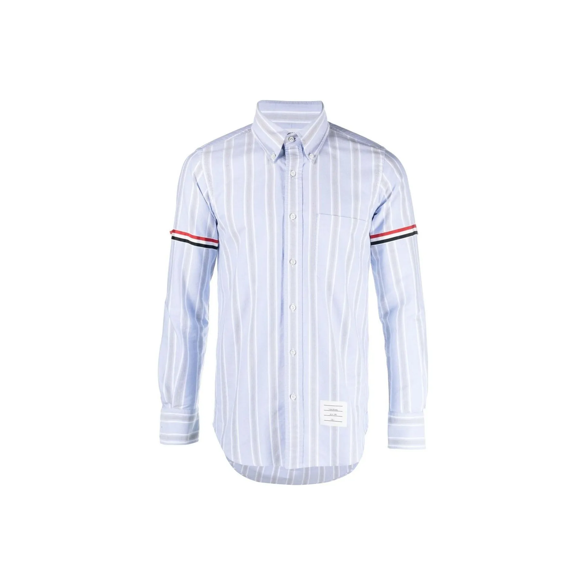 THOM BROWNE THOM BROWNE FW23 Early Autumn Collection Светло-синие мужские рубашки