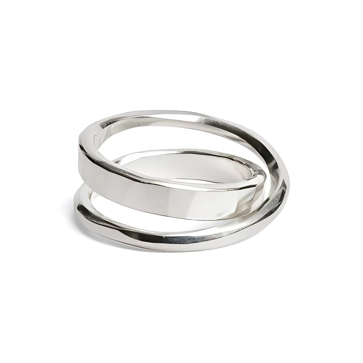 Werkstatt Munchen Double Band Silver Ring