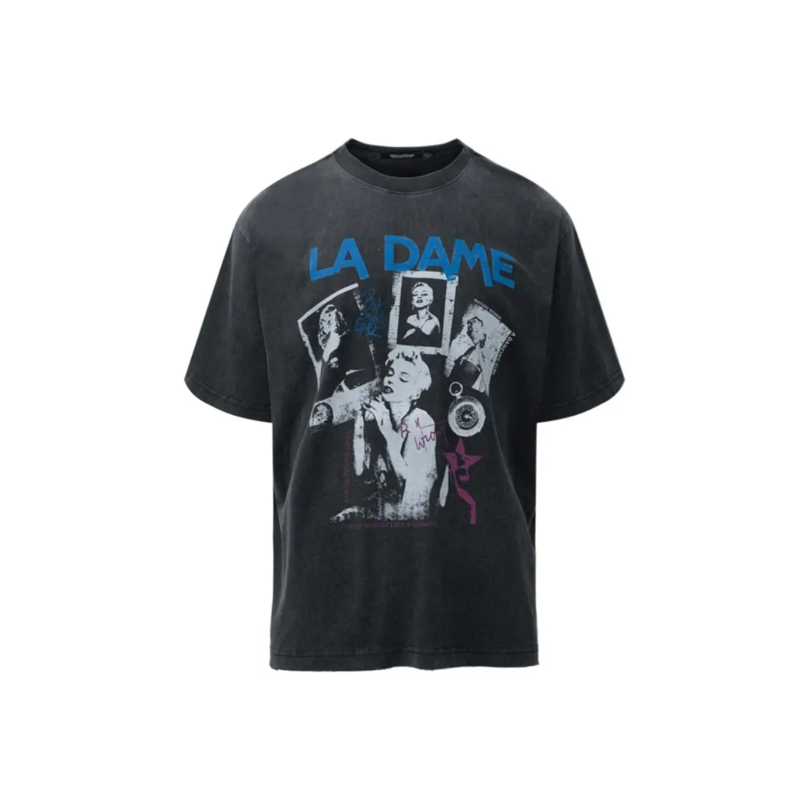 HermitCreate T-Shirt Мужская Выстиранная Черная