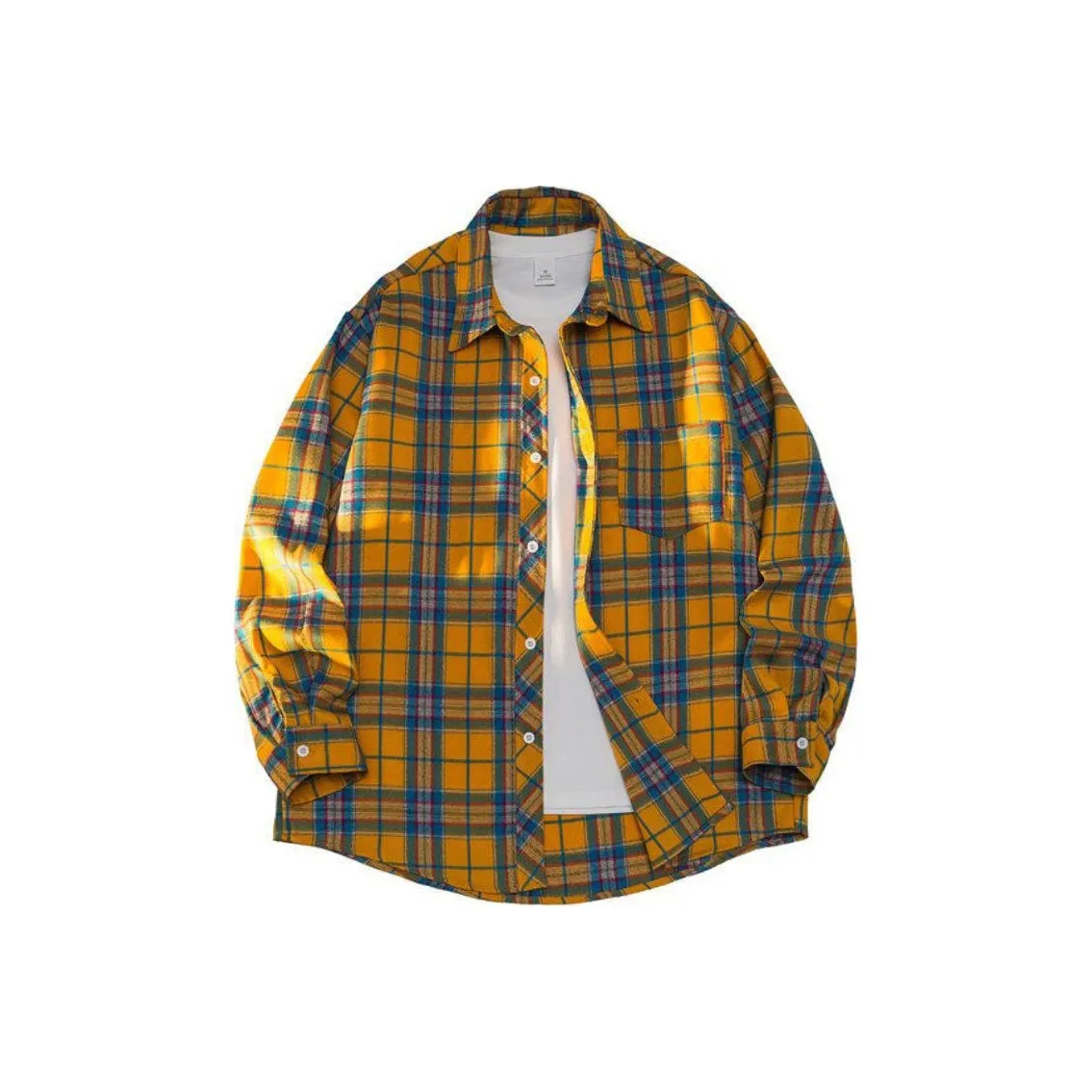 H YXIANG Желтые Мужские Рубашки