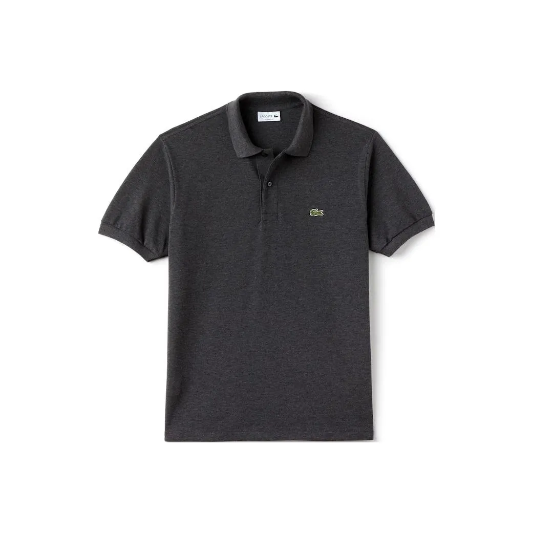 LACOSTE Polo Shirt Men's Black Gray Color
