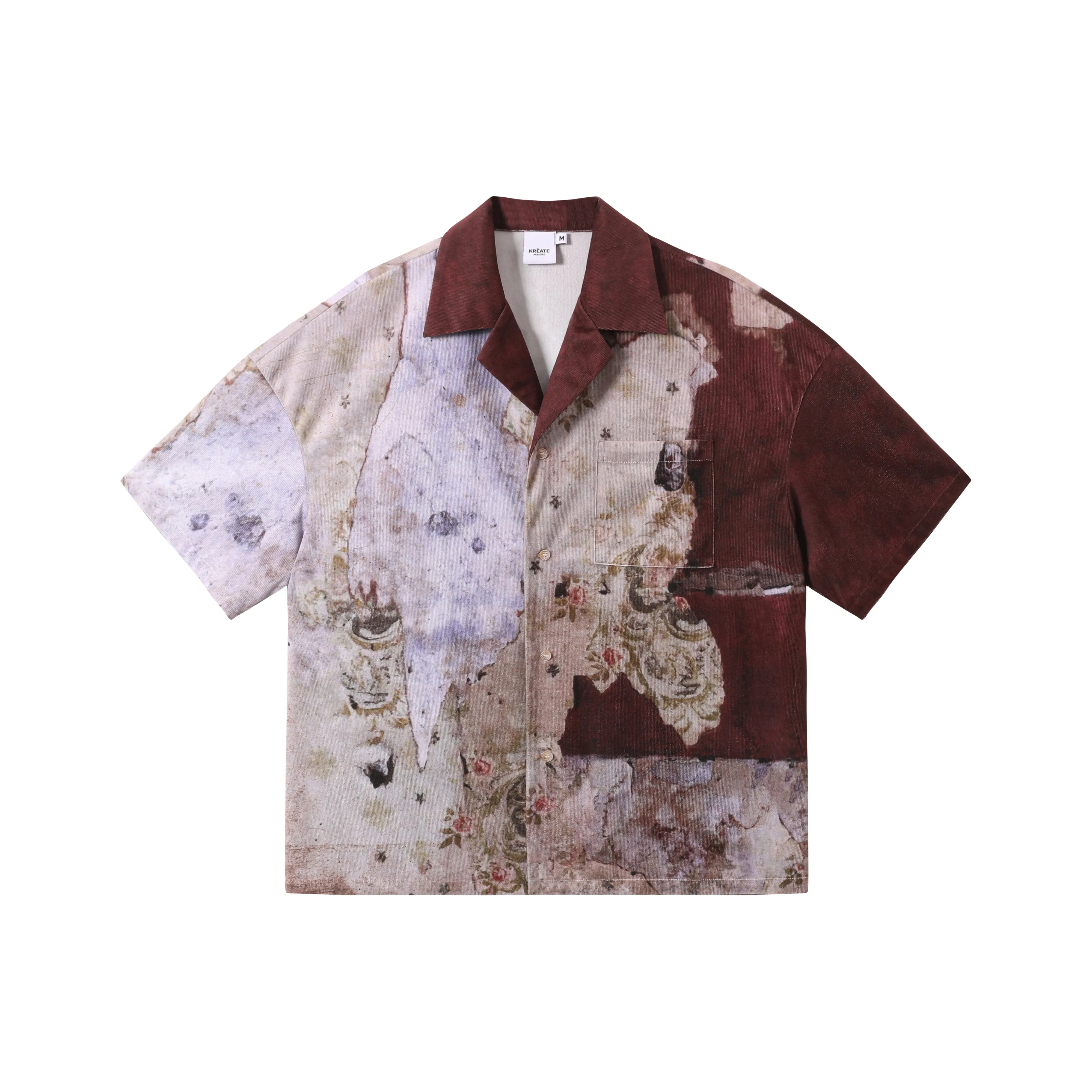 KREATE Винтажные обои унисекс рубашки