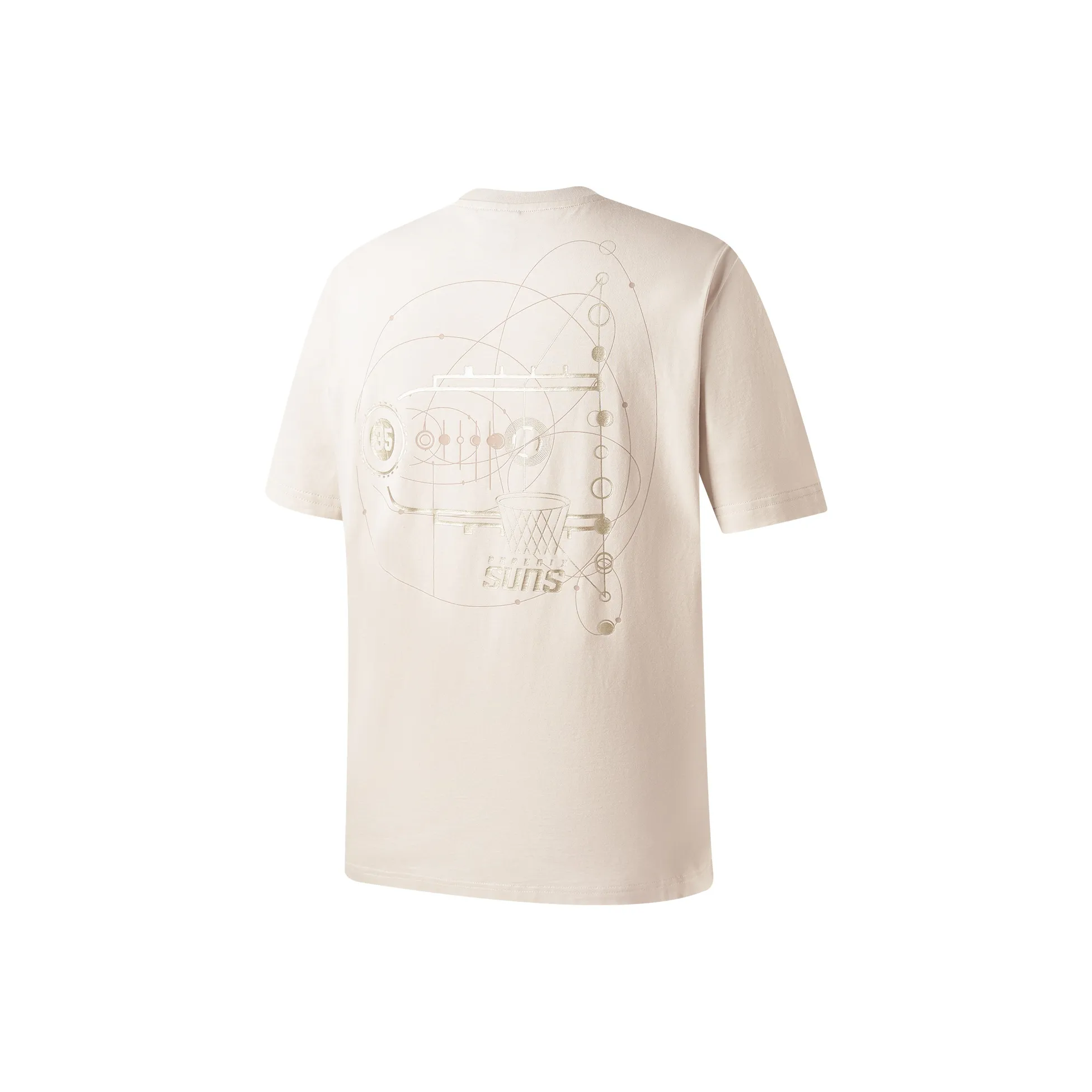 NBA Phoenix Suns Team Culture Collection Футболка Унисекс Желто-Серый