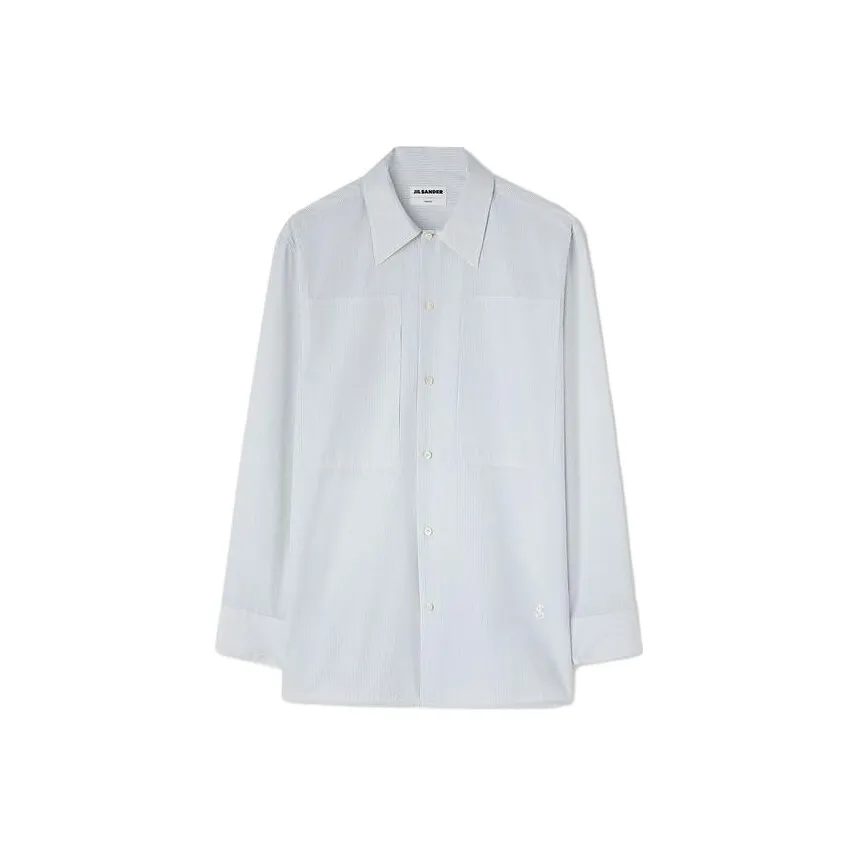 JIL SANDER Striped Long sleeve Cotton Shirt