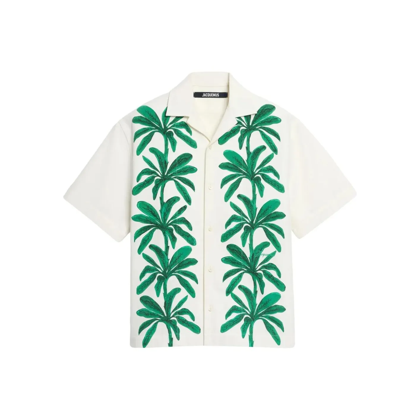 Jacquemus Palm Tree Printed Short Sleeved Shirt