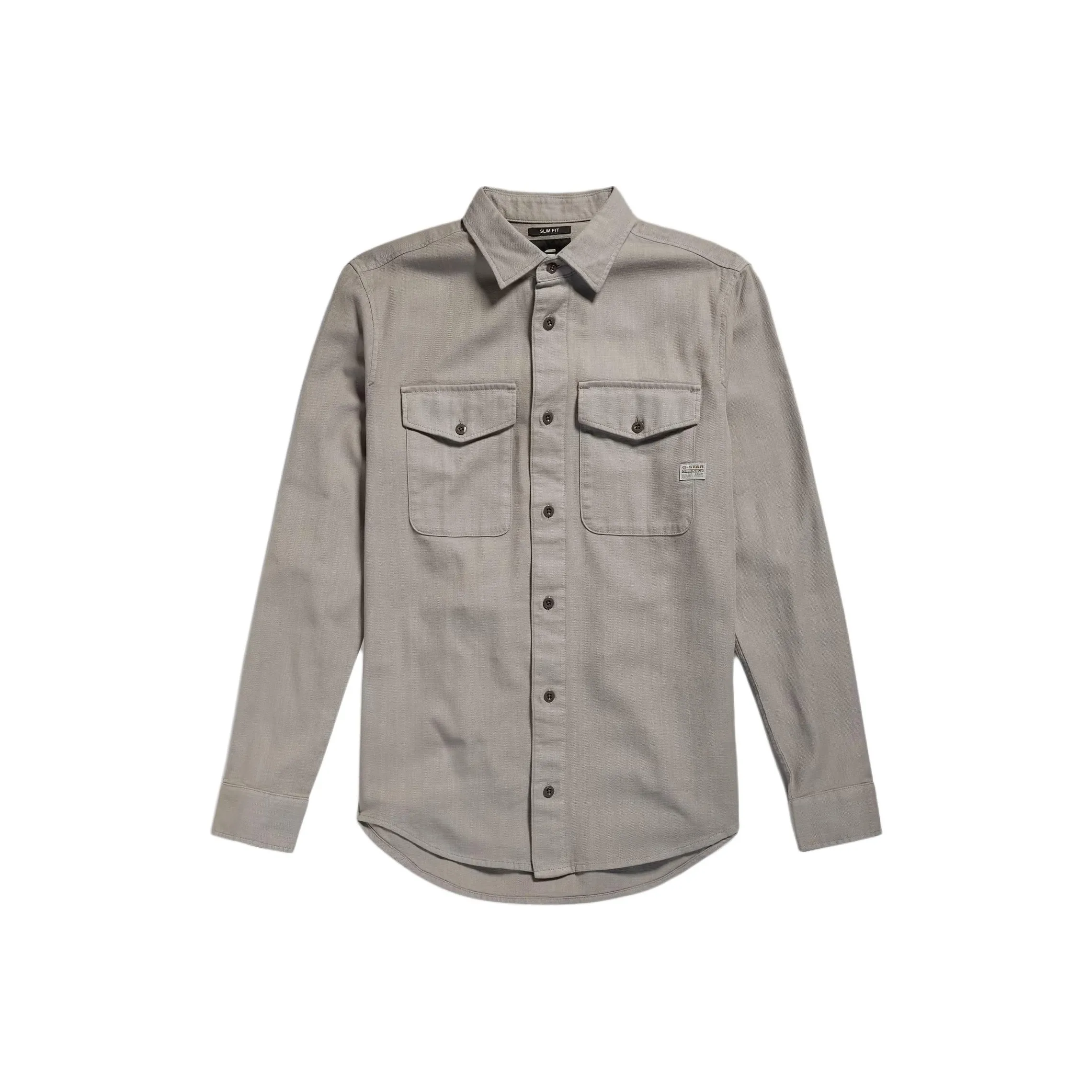 г Звезда RAW Рубашка Мужская Угольный Пыльный Серый