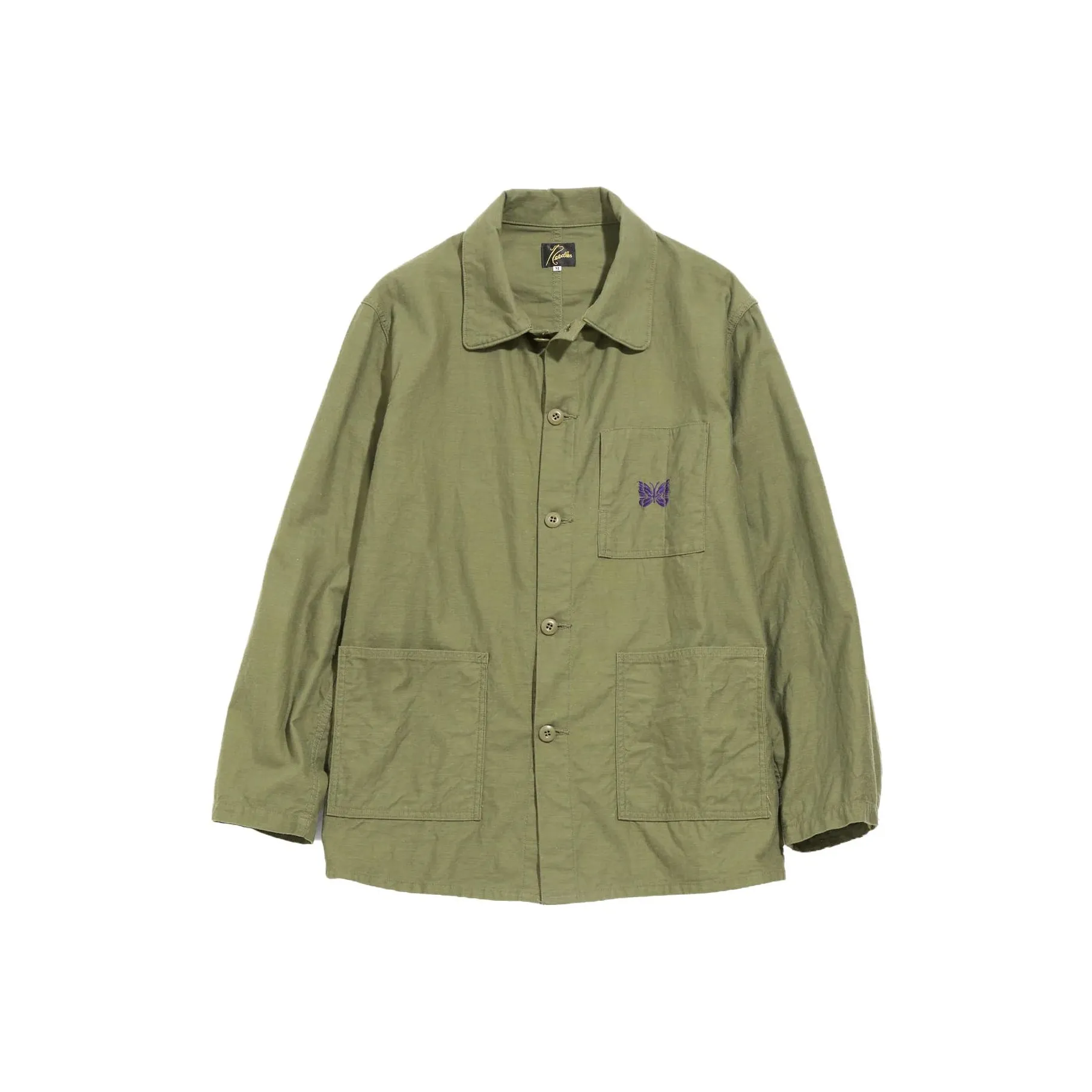 Needles Logo embroidered Shirt Jacket