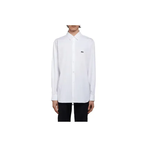 COMME DES GARCONS SHIRT CDG Рубашка X lacoste Co Branded SERIES Белая Унисекс Рубашка