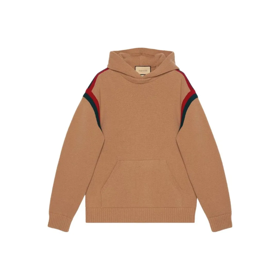 GUCCI Web Stripe Wool Hoodie