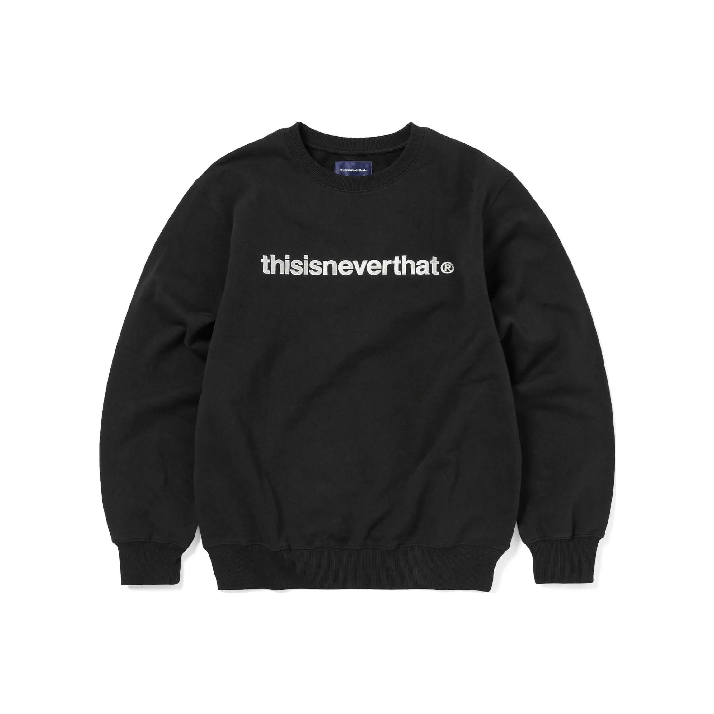 Thisisneverthat FW24 T Логотип Свитшот Crewneck Унисекс Черный