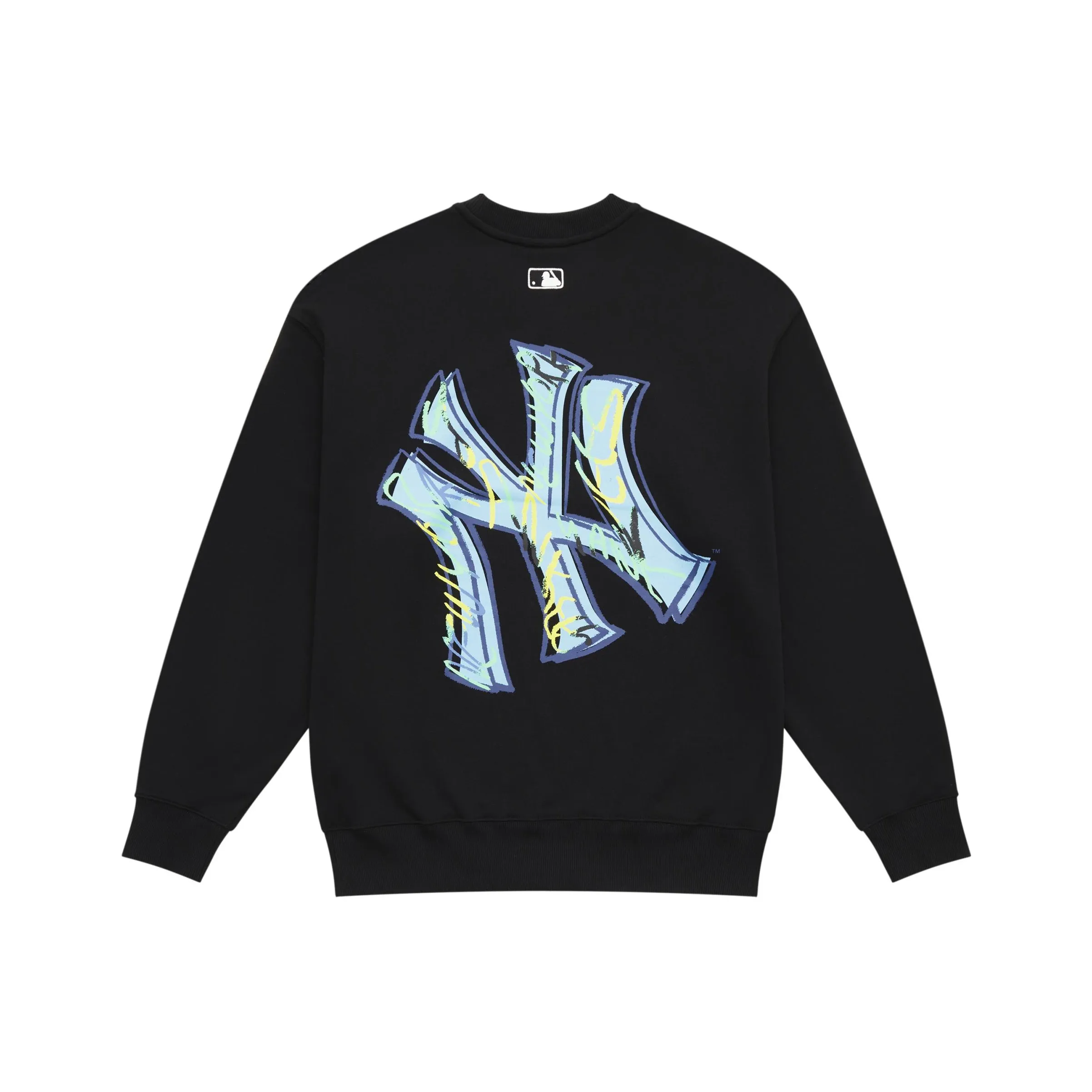 MLB New York Yankees Basic Collection 24FW Толстовка Унисекс Черный
