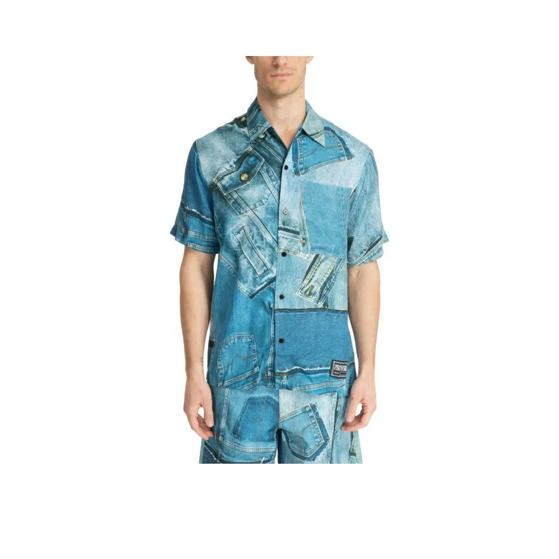 VERSACE JEANS COUTURE Рубашка Мужская Синяя